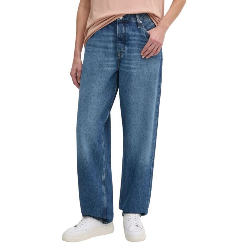 Calvin Klein Jeans Blue Cotton Mom Women's Jeans